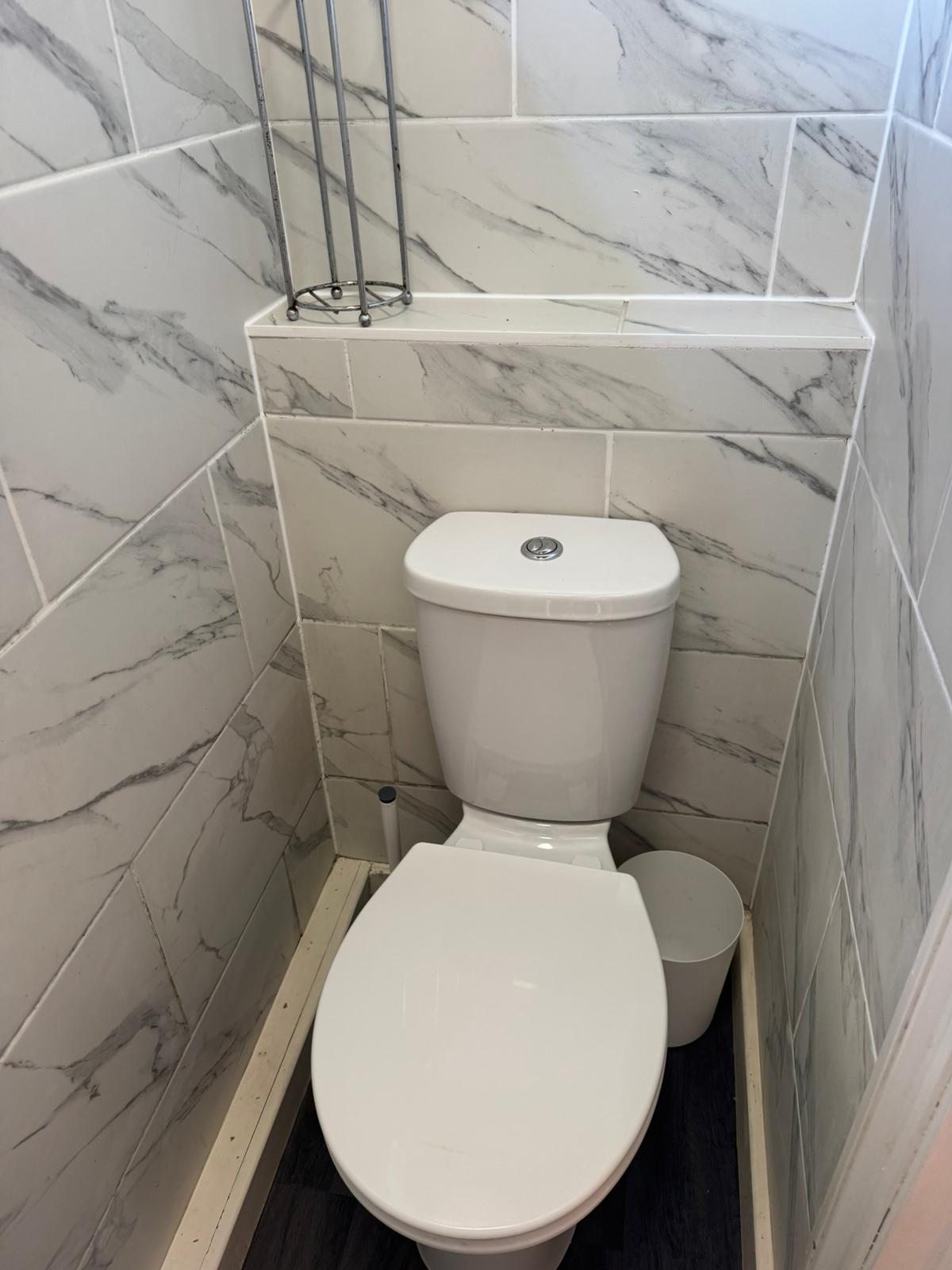 Bathroom cleaned