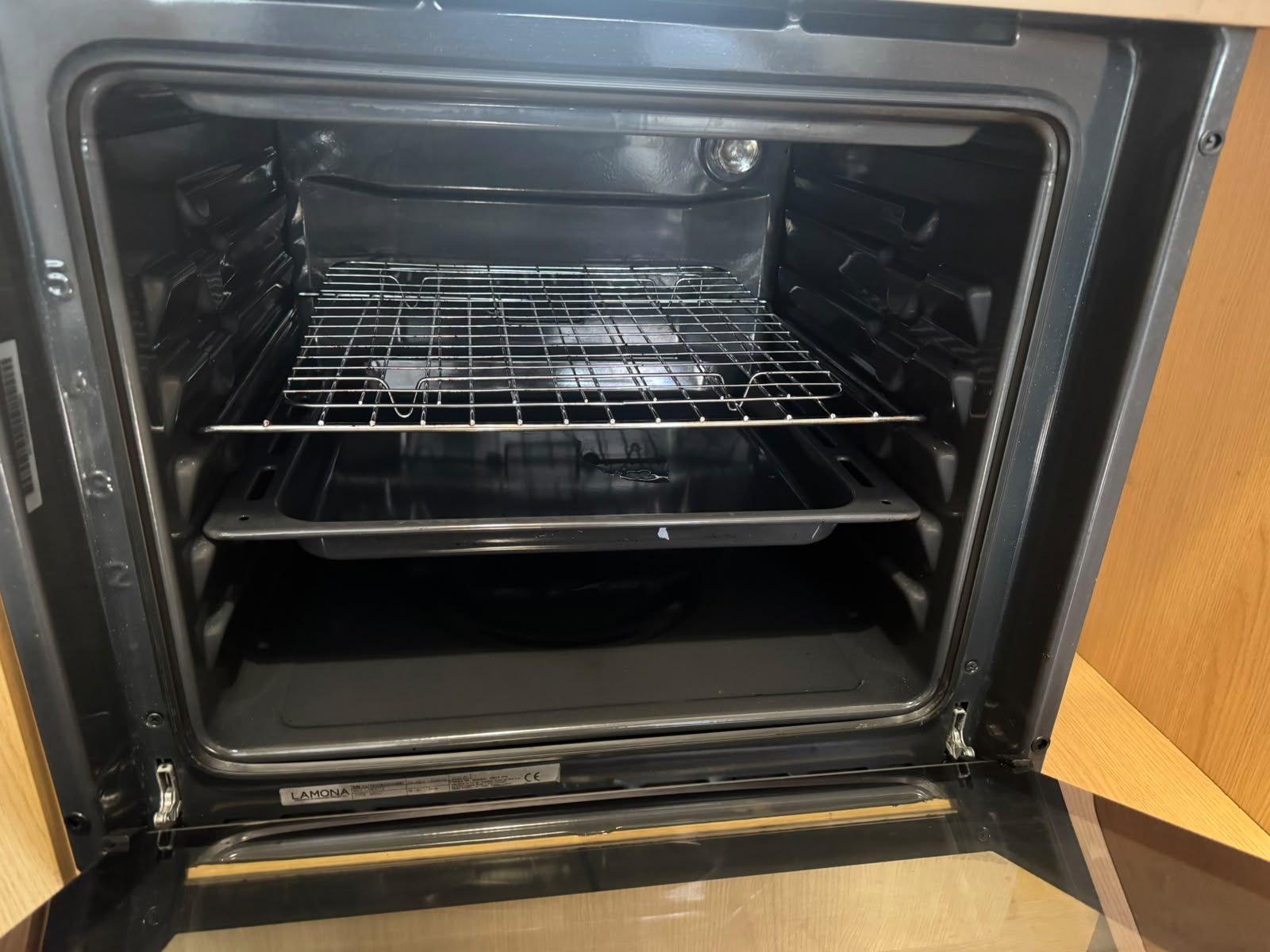 The same oven after a deep clean